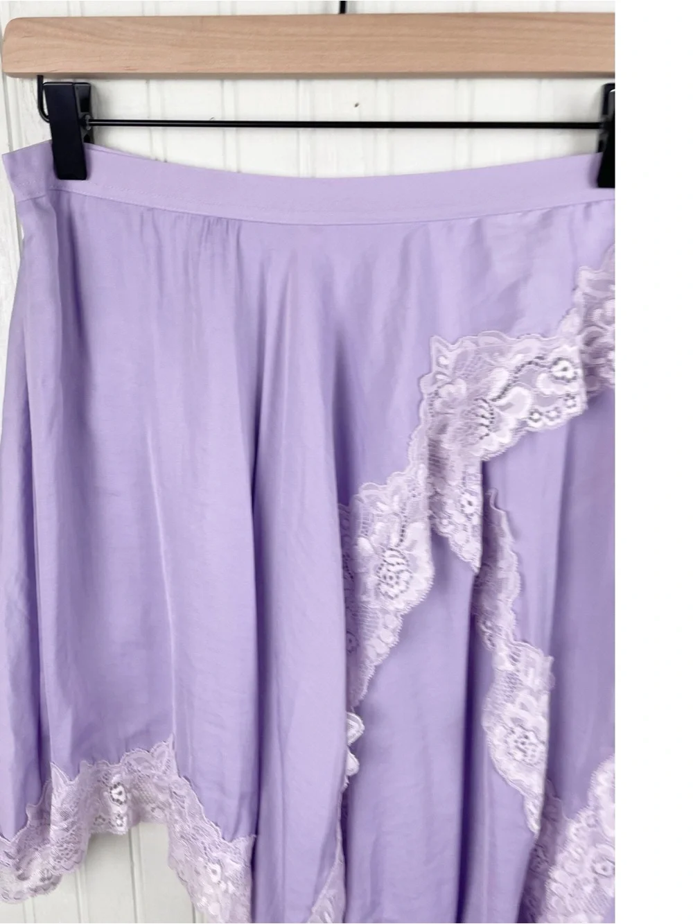 Intimately Free People Neon Nights Half Slip Lilac Skirt XS Lace Coquette Fairy